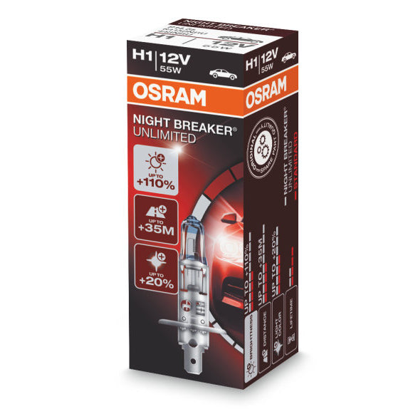 FOCO H1 NIGHTBRAKER 55W 12V UNIDAD - 64150NBU-FS