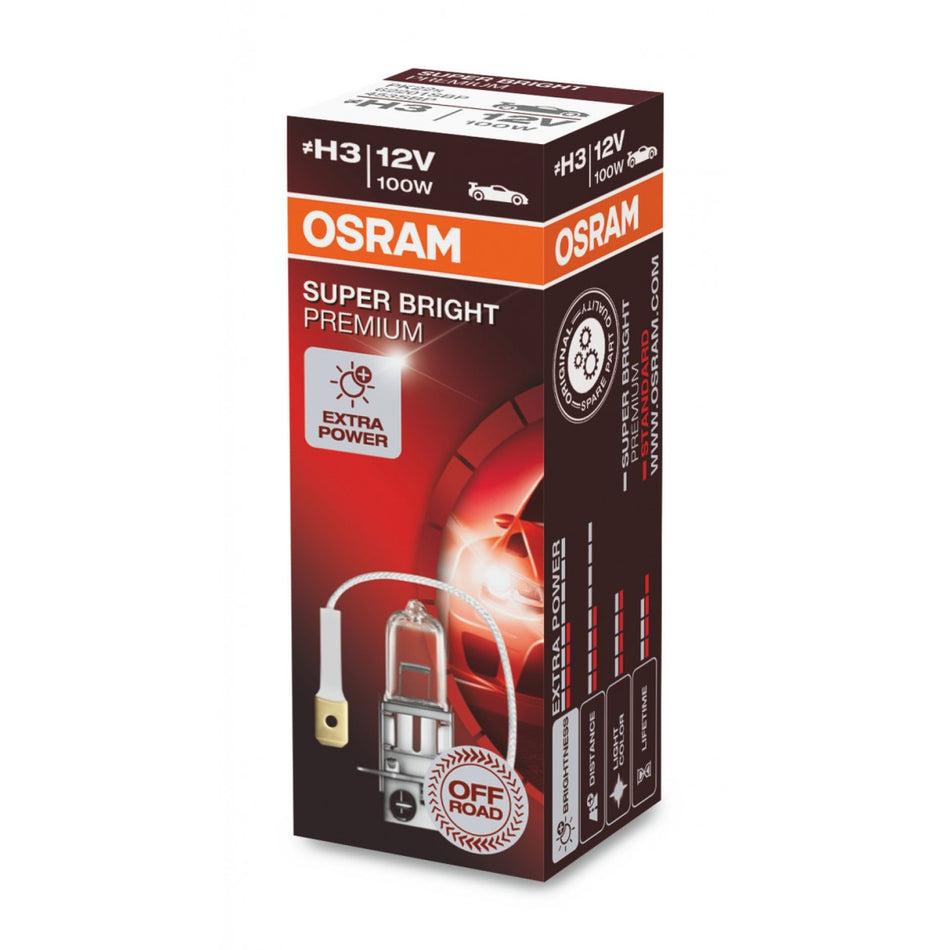 FOCO H3 12V 100W OSRAM SUPER BRIGHT  - UNIDAD - 62201SBP